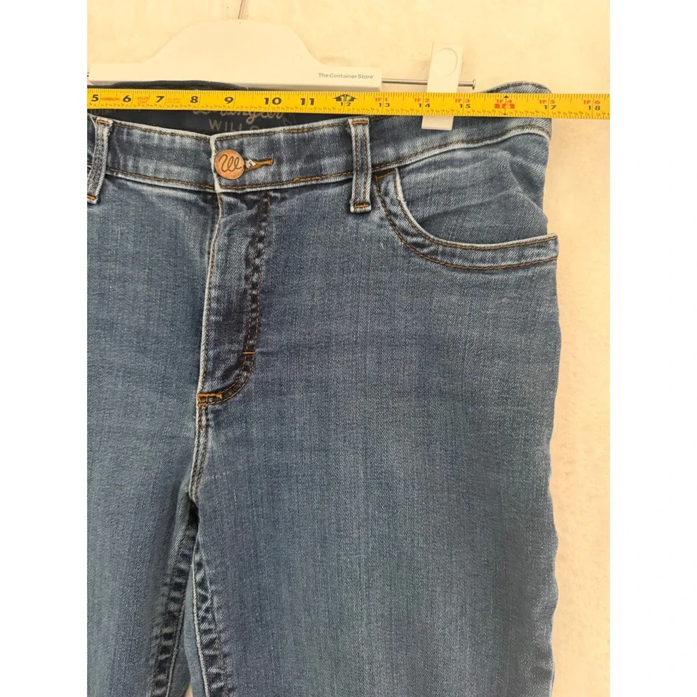 Wrangler Willow Mid Rise Straight Leg Jeans‎ Medium Wash Blue Denim Womens 30x31